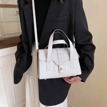 Fashionable Western-style Solid-color Crocodile-pattern Tote Bag