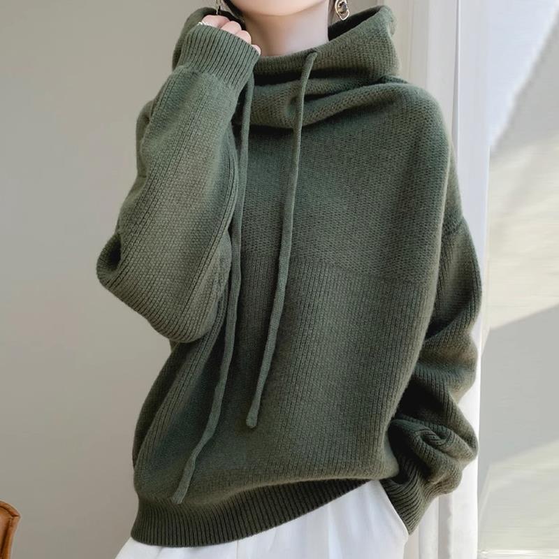 Women's Sweater Thicken Lazy Style All-match Long-sleeved Autumn Winter Warm Casual Sweater For Women by Mirlaine Univers