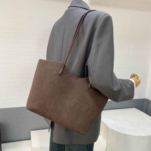 New Large-Capacity Minimalist Suede Bucket Bag