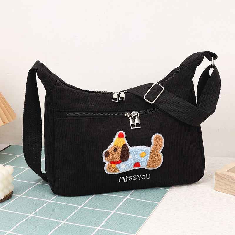 Retro Commuter Tote With A Single Shoulder Strap Spacious Bag For Women
