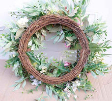 Easter Eggs Garland Wreath Plastic Rattan