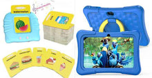 7-inch Children Education Flat With Protective Silicone Cover 360-degree Rotation Handle Bracket