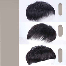 Real Bald Hair Covering White Hair Breathable Wig