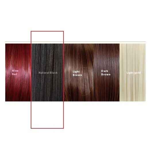 Mid-length Straight Hair Hand-woven Front Lace Synthetic Wigs