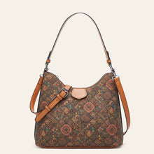 Retro-printed Ethnic-style Tote Shoulder Or Crossbody Bag