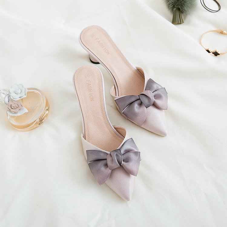 New Pointed-toe Bowknot High Heel Sandals For Women