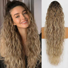 Grip Ponytail Fluffy Long Curly Hair Horse Tail Wig