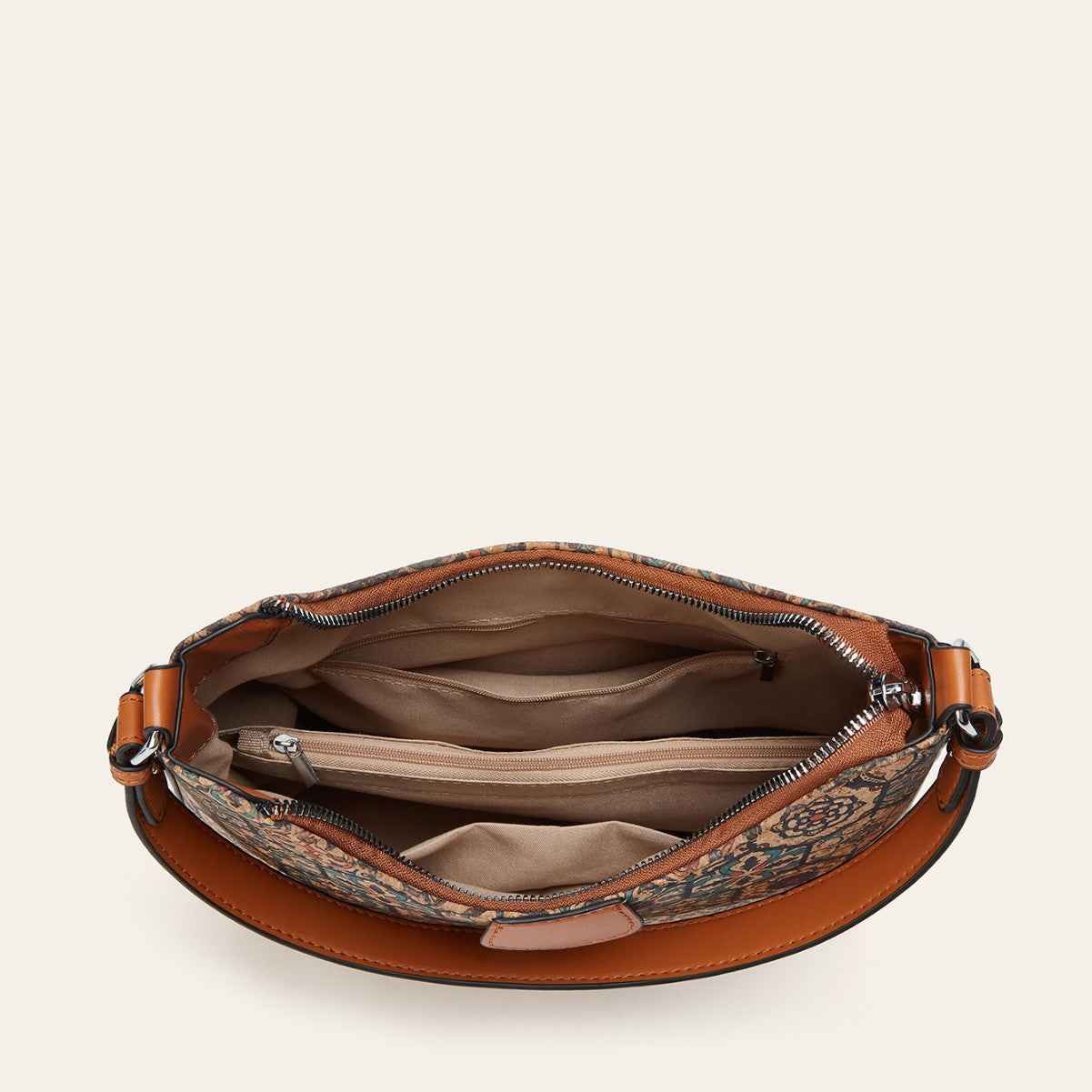 Retro-printed Ethnic-style Tote Shoulder Or Crossbody Bag