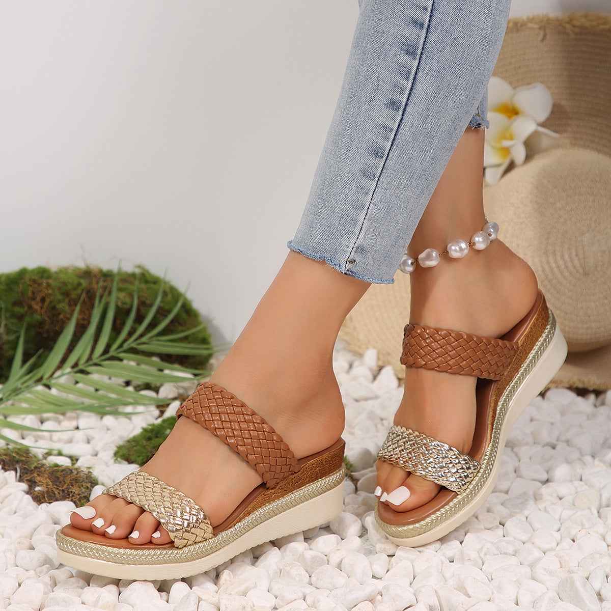 Plus Size Wedge Sandals For Women