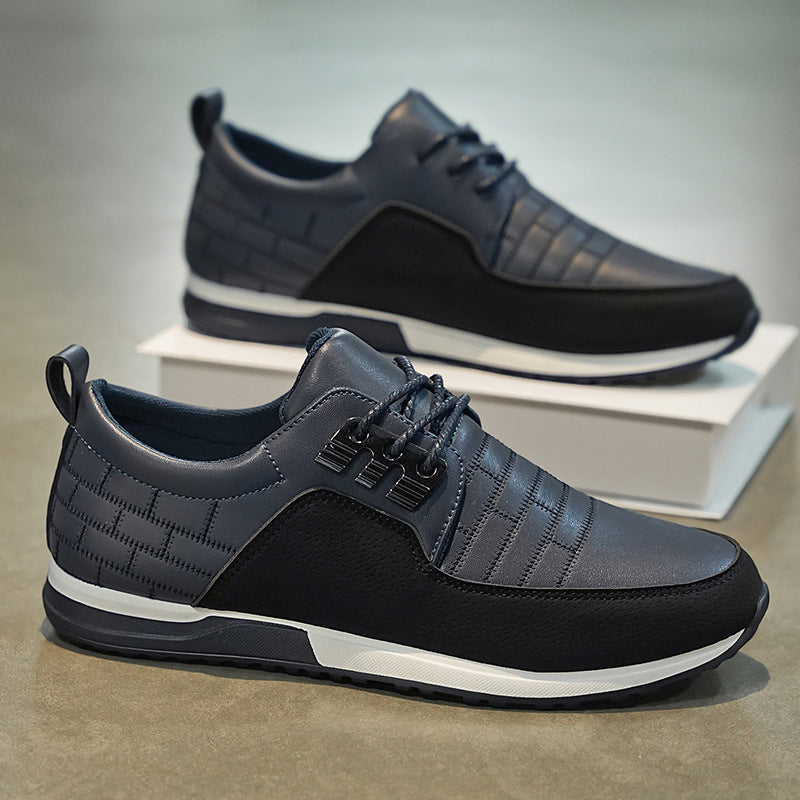 Spring New Trendy Shoes Casual Leather Shoes Men's Wear-resistant Non-slip by Mirlaine Univers