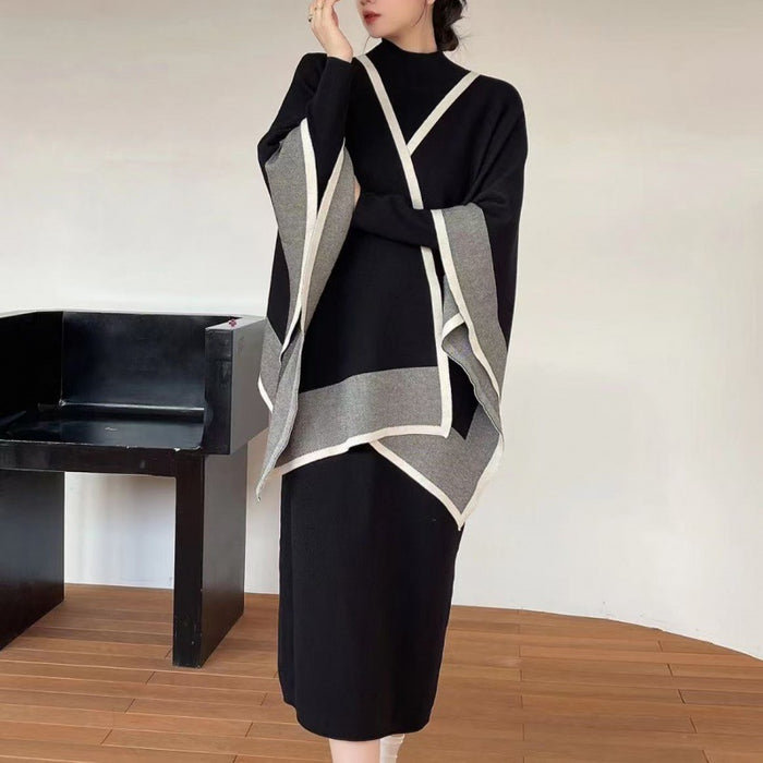 Robe en maille tendance multicolore Cape Loose