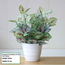 Simulation Plant Plastic Fake Flower And Grass Scindapsus Aureus Leaves Potted Plant
