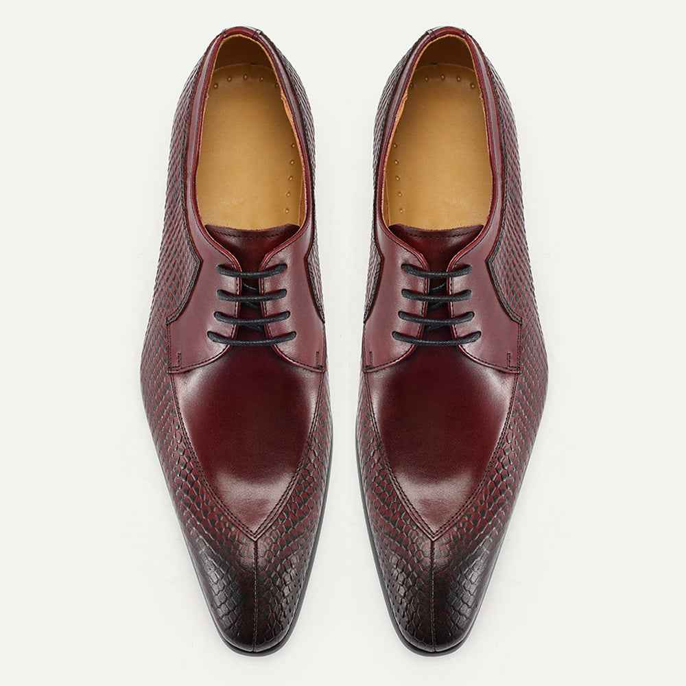 Pointed-toe Four-season Men's Business Casual Leather Shoes