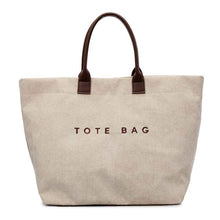 Retro Lettered Casual All-match Tote Bag