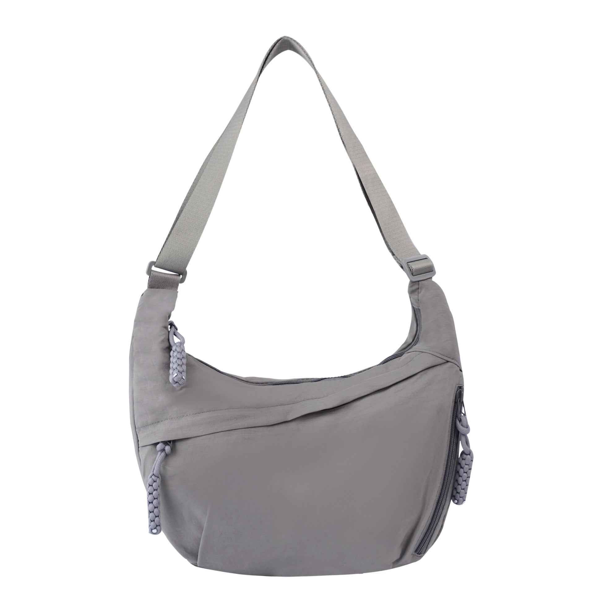 Womens Simple High-Capacity Nylon Crossbody Bag