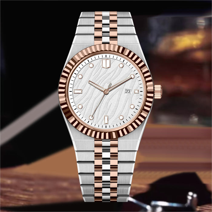 Montre Homme à Quartz Bracelet Acier Affaires Haut de Gamme