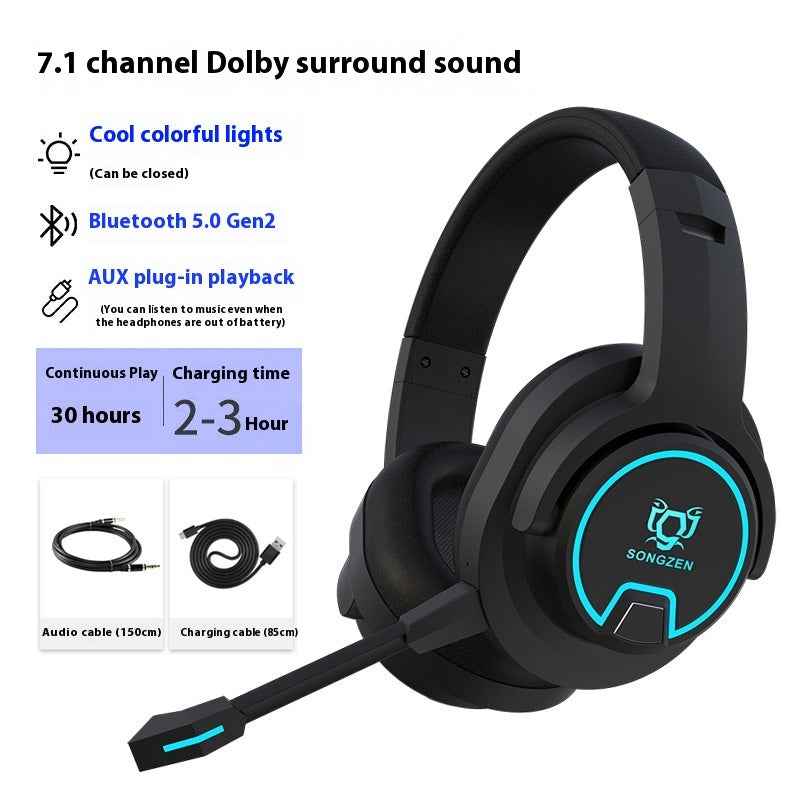 Headset Wireless With Microphone E-sports Games Noise Reduction Headset - Mirlaine Univers - Headset Wireless With Microphone E-sports Games Noise Reduction Headset
