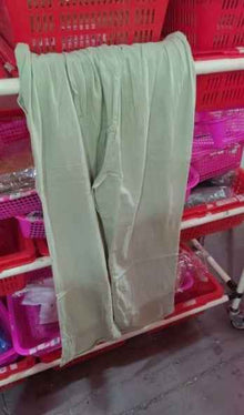 Elastic Waist Solid Cotton Hemp Pants