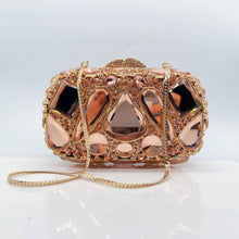 Diamond-Encrusted Evening Bag Glass Diamond Womens Clutch