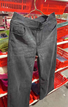High-waisted Loose-fitting Zip-fly Wide-leg Womens Jeans