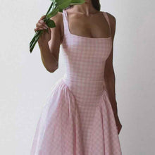 Elegant And Fashionable Printed French-style Slip Dress