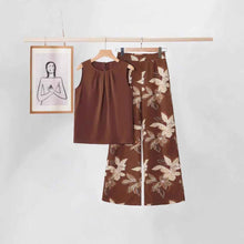 New Stylish Printed High Waisted Pants Set