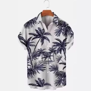 Chemise de villégiature décontractée imprimée en 3D