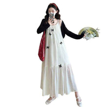 Fashionable Sweet 3D Butterfly Suspender Dress Sun-Protective Shirt Set