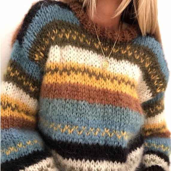 Casual Warm Knit Sweaters From Europe And The US