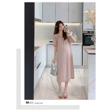 Sweet-style Age-reducing Chiffon Midi Dress With Pockets