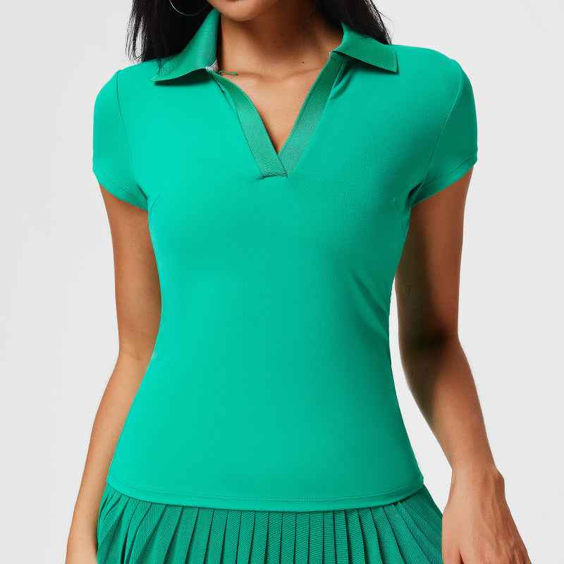 Fashionable Women's Sports Top Short-sleeve T-shirt