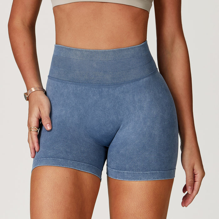 Cropped, Waist-cinching Yoga Shorts For Women