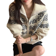 Knitted Cardigan Christmas Vintage Sweater