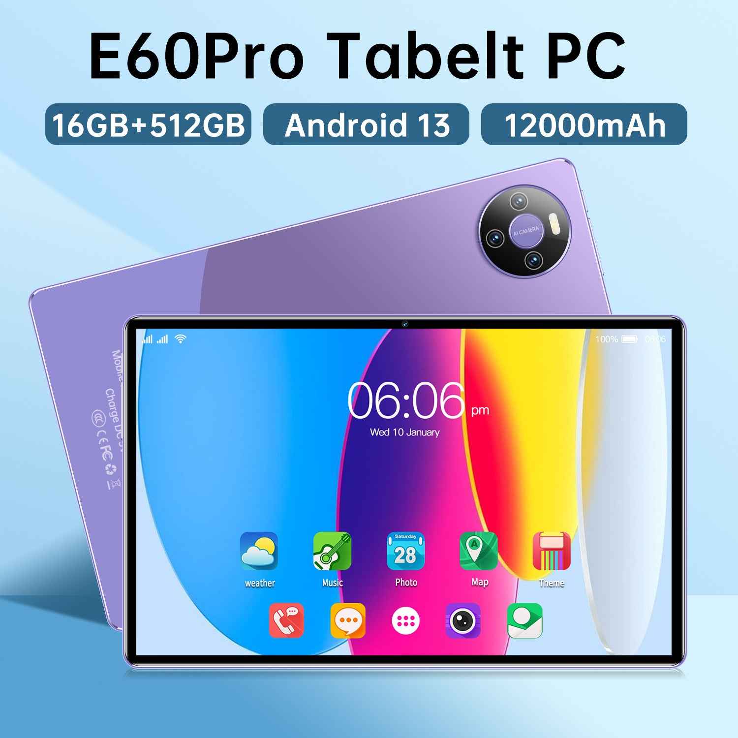 Portable And Minimalist Home Tablet Computer