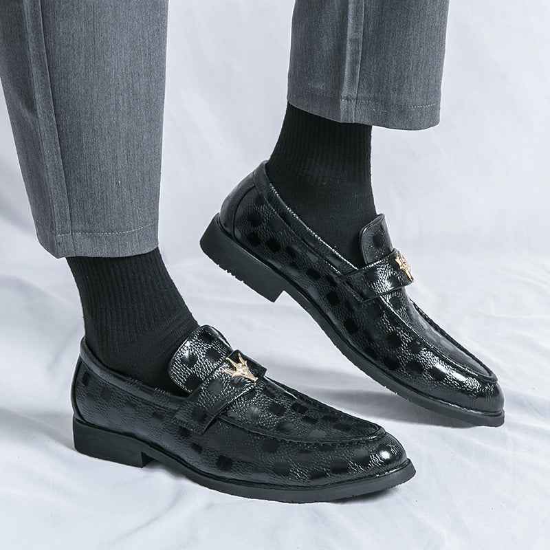 Mens Business Dress Leather Shoes For Summer And Autumn