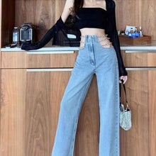 Spicy Girl Wide-leg Denim Jeans Women's Trendy