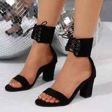 High Heel Strap Sandals New Retro Breathable Open Toe Sandals For Women