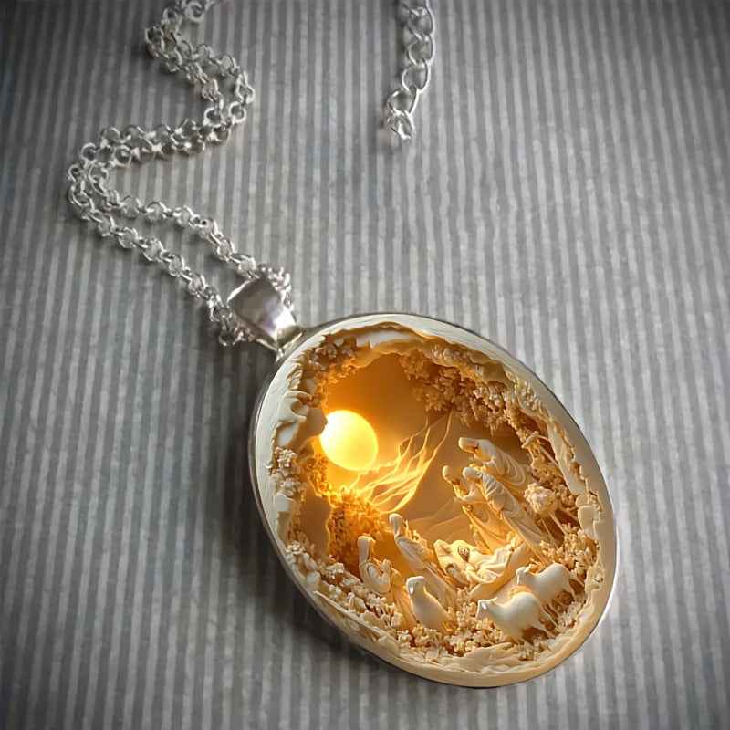 An Elegant Glass Necklace Designed For Everyday Elegance And Special Events. A Thoughtful Gift For Christmas, Easter And More