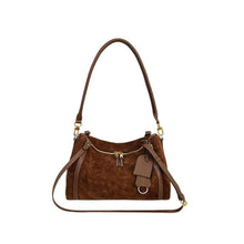 Womens Stylish Matte Suede Retro Crossbody Bag