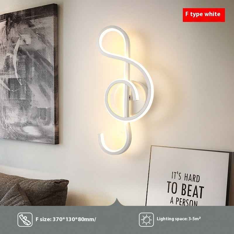 Living Room Balcony Stair Aisle Wall Lamp LED Bedroom Bedside Lamp