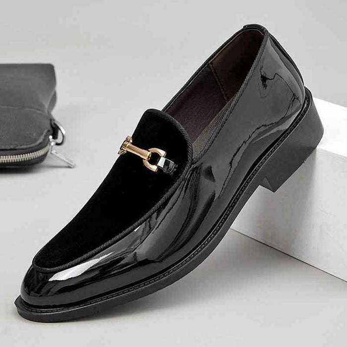 Patent Leather Shiny Shoes Lightweight Trendy Versatile Casual