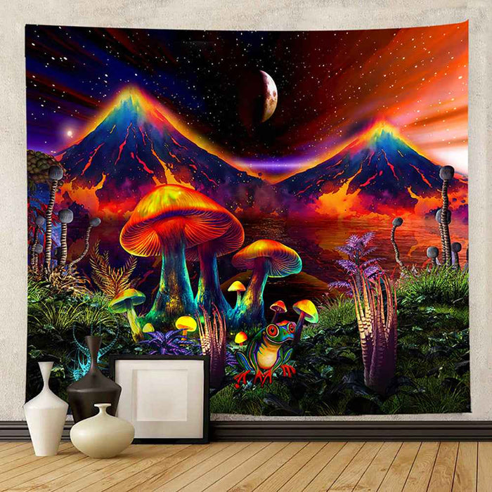 Tapisserie fluorescente imprimée pour lampe UV pour les fêtes européennes et américaines