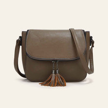 European And American-style Fashionable Flip-top Saddle Bag With Tassels