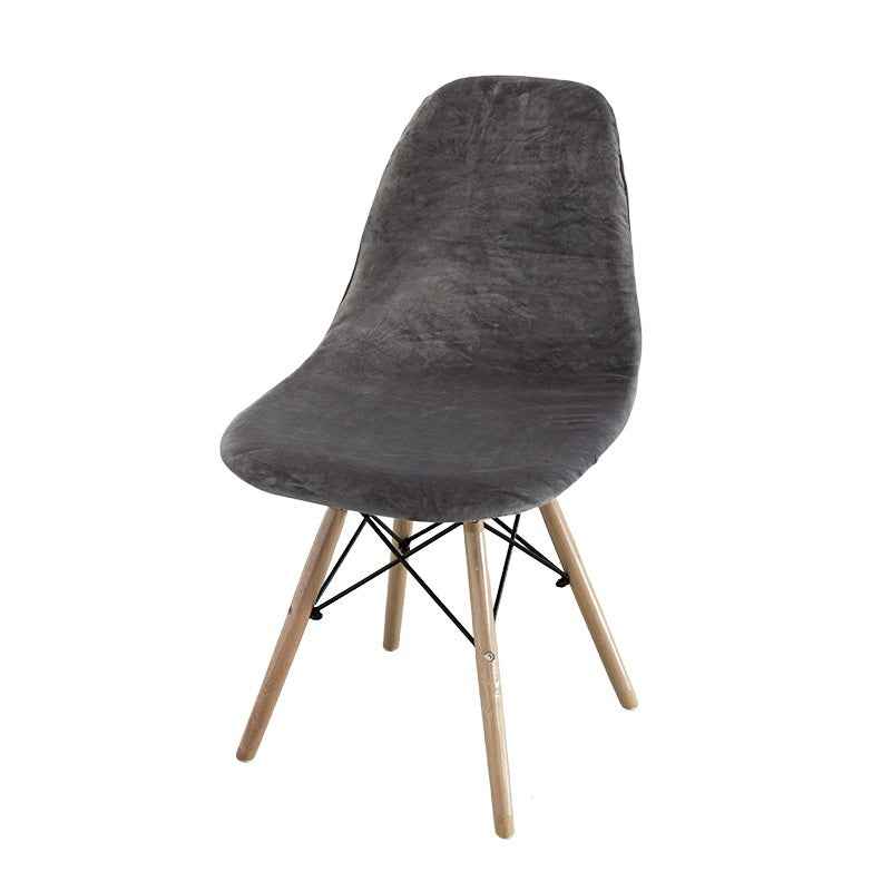 Velvet Solid Color Shell Eames Chair Cover