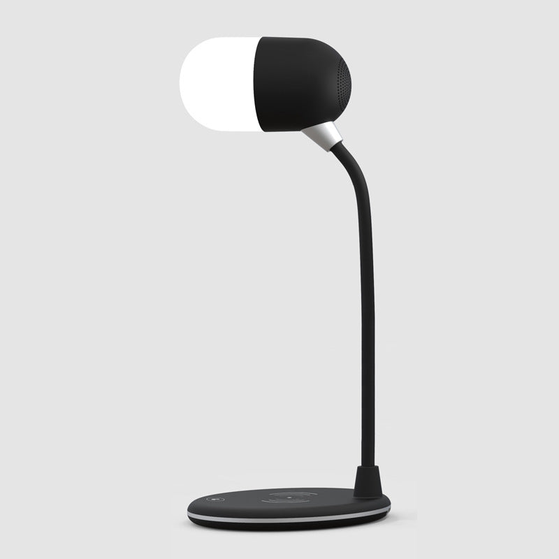 3 IN 1 Desk Lamp With Qi Wireless Charger 5W Bluetooth Speaker USB Dimmable For Bedroom by Mirlaine Univers
