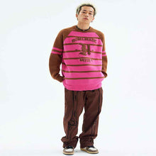 American Plush Striped Tattered Sweaters Cut Men And Women