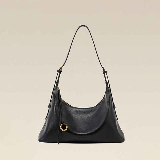 Genuine Leather Underarm Shoulder Bag With A Large Capacity