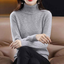 Women's Loose-Fit Autumn Winter Knitted Turtleneck Sweater