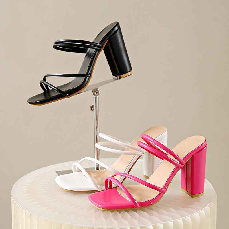 New Super Slimming White Sandals For Women Summer