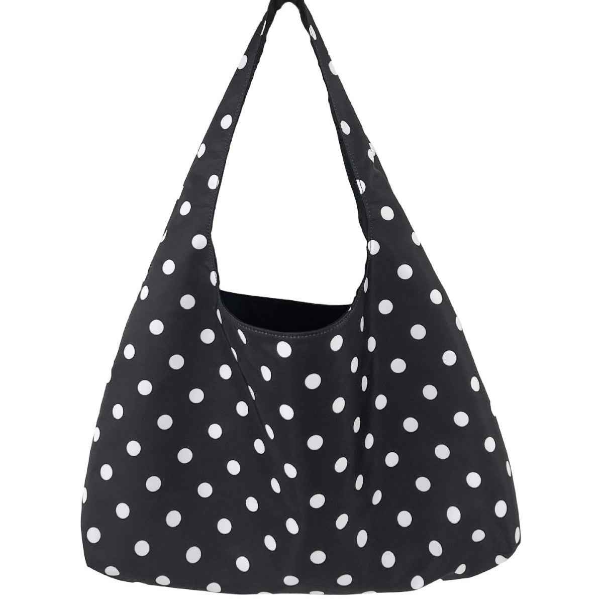 New Round Polka-dot Underarm Shoulder Bag Japanese-style Tote Handbag For Women